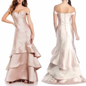 Sequin Hearts Trumpet Prom Ball Gown NWT